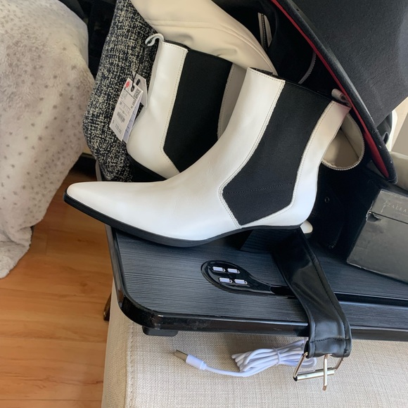 Zara white leather boots - Picture 9 of 9